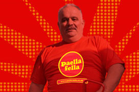 Jose the "Paella Fella" of The Urmston Hotel.